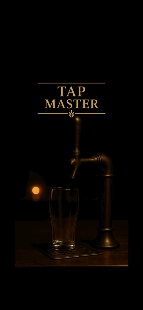 TapMasterのビールサーバーとグラス