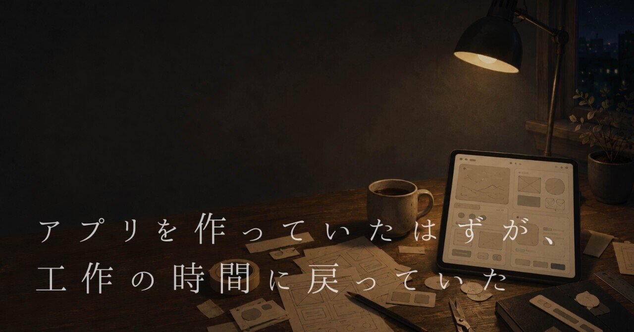アプリを作っていたはずが、工作の時間に戻っていたの元掲載画像